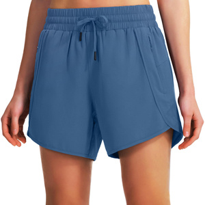 Wholesale Price High Quality Breathable Solid Color Streetwear Women's High Waist Shorts <b>Drawstring</b> New Design Stylish 100% - Product Image 3