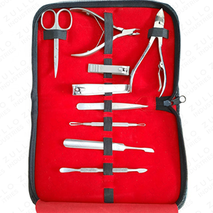 Durable Stainless Steel Nail Grooming Kit Manicure <b>Pedicure</b> <b>Set</b> with Portable Storage Box Wholesale OEM - Product Image 5