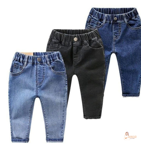 Jeans pour garçons de haute qualité, 100% coton, écologiques, respirants, mode, pantalon en denim simple - Product Image 1