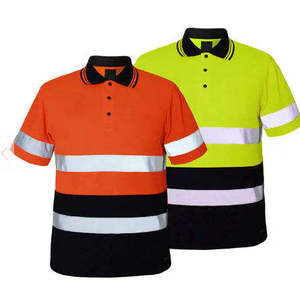 Camiseta Polo de Trabajo Unisex de Manga Corta, de Poliéster Impermeable, Antiestática, Fluorescente y Reflectante de Alta Visibilidad, con Logotipo Personalizado - Product Image 6