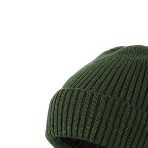 Bonnet chaud unisexe en tricot d'hiver avec revers, doux et extensible, pour l'extérieur par temps froid, fournisseur de mode en gros - Product Image 4