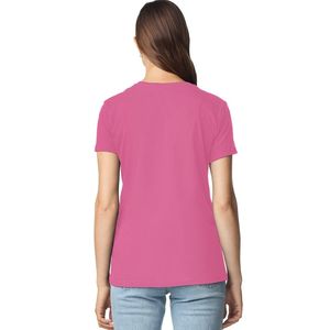 Camiseta Básica de Algodón para Mujer, Manga Corta, Cuello Redondo, Informal, Suave, Cómoda, Transpirable, para Uso Diario, Moda Urbana - Product Image 2