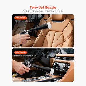 Pistolet de nettoyage haute pression pour voiture 9,2 bars, 2 jeux de buses, nettoyage complet à 360 degrés, souffleur d'air, 2 jeux de buses, 360 degrés - Product Image 2
