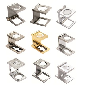 Mini loupe pliable en alliage de zinc avec échelle pour le comptage des fils textiles - Product Image 5