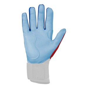 Gants de frappe rembourrés bleus en tissu tricoté Spandex Nylon, fermeture à enfiler, unisexe, pour entraînement adulte - Product Image 4