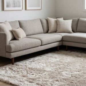 Hot Sale Plush Faux Fur Area <b>Rug</b> Rectangle Beige Modern Style Extra <b>Thick</b> Tufted Cushioned Rubber Backing Bedroom Use - Product Image 3