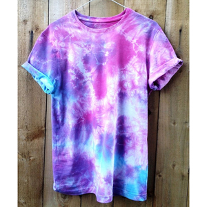 Custom Logo Spiral Tie Dye <b>T</b> Shirt 100% Cotton Oversized Streetwear Casual Unisex Summer Tee Wholesale - Product Image 5