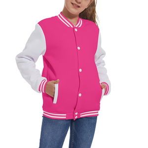 Veste de baseball en coton 100% pour enfants, uniforme scolaire quotidien, veste décontractée avec poche - Product Image 3