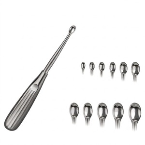 Juego de 11 Curetas Spratt Brun Mastoid # 5/0– # Instrumentos Quirúrgicos ORL para Oído, Acero Inoxidable Alemán, Reutilizables y Autoclavables - Product Image 2