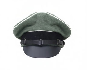 Casquette ZIWA INTL de qualité supérieure 100 % polyester à visière à carreaux, style Crusher allemand avec insignes métalliques – Unisexe, toutes saisons, pour l'extérieur - Product Image 1