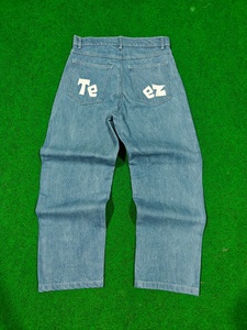 Jeans Streetwear Personnalisés Brodés en Gros pour Hommes – Coupe Droite Y2K, Baggy, Délavé à l'Acide, Vintage, Grandes Tailles - Product Image 5
