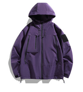 Custom Waterproof Windproof Hooded Winter <b>Jacket</b> for <b>Men</b> Outdoor <b>Utility</b> <b>Jacket</b> Multiple Zipper Pockets High Quality Manufacture - Product Image 3