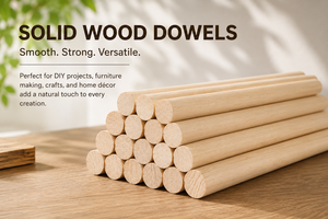 Tiges en bois massif polies et lisses, durables, pour la production de meubles, l'artisanat créatif et l'usage commercial - Product Image 3
