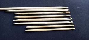 Custom Hand Engraved Bone <b>Crochet</b> <b>Hook</b> Set Natural Color Craft Needles for Knitting Yarn Work At Competitive Price - Product Image 6