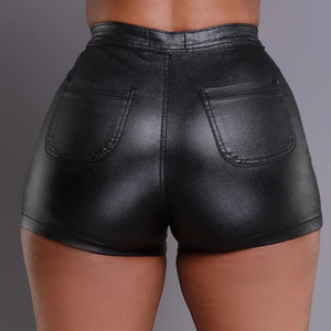 Fabricant professionnel de shorts en cuir pour femmes avec logo personnalisé, produit tendance, meilleur fournisseur de shorts en cuir pour femmes - Product Image 2