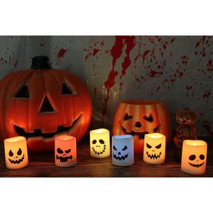 Bougies LED sans flamme pour Halloween, changeantes de couleur, avec télécommande et minuterie, à piles, pour la décoration intérieure - Product Image 3