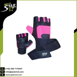 Gants de levage de poids avec logo personnalisé, en cuir de vache, pour la gymnastique, rembourrés, de bonne qualité, pièces - Product Image 3