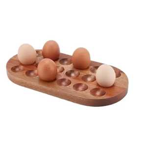 Wooden <b>Egg</b> Holder Tray Multi Slot <b>Egg</b> <b>Storage</b> Board <b>Egg</b> Serving Tray Kitchen <b>Egg</b> Organizer Farmhouse <b>Egg</b> Display Rack - Product Image 1