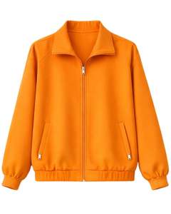 Conjunto Deportivo Personalizado Naranja para Mujer, Chaqueta con Cierre y Pantalones Jogger, Ropa Deportiva Casual de Dos Piezas, Atuendo Deportivo Cómodo - Product Image 1