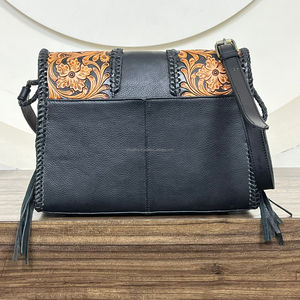 2025 Manufacturers Custom Hand Tooled Cow Leather Luxury Design High Quality Female Bag Vintage Style Shoulder Purse for Women's - Product Image 5