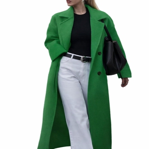 Abrigo largo tipo trench para mujer, elegante, con cinturón, cómodo, de calidad de exportación, premium, para invierno. - Product Image 2