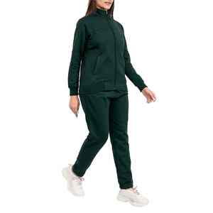 Ensemble de survêtement léger en molleton 100 % coton pour femme, personnalisable avec logo, prix d'usine, collection hiver streetwear, vente chaude - Product Image 3