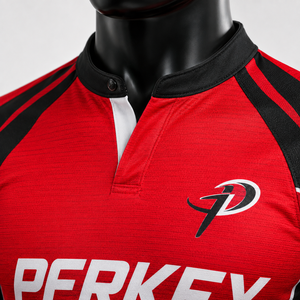 Conjunto de camiseta y pantalones cortos personalizados de primera calidad con tela de poliéster duradera para entrenamiento de equipo, uniforme de rugby, partidos de liga y rugby - Product Image 5