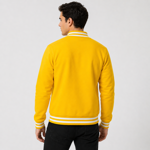 Varsity <b>jacket</b> offering sporty elegance with breathable warmth and practical design for casual daily movement and stylish wear - Product Image 3