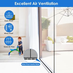 Zanzariera Magnetica per Porta Garage Singola con Rete in Fibra di Vetro, 4 Cinghie con Fibbia per Chiusura, Installazione Rapida - Product Image 5