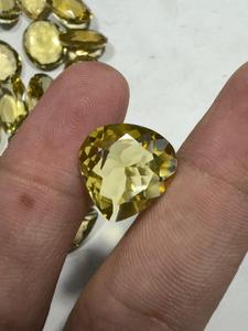 Pierre de quartz citronnée de qualité supérieure pour la création de pendentifs, pierre précieuse facettée à prix de gros auprès du fournisseur - Product Image 5