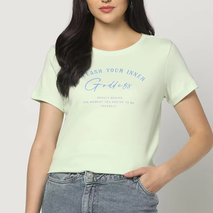 Wholesale Ladies Longline T-Shirts Summer Fashion <b>Crop</b> <b>Tops</b> with Button Embroidery Short Sleeve Tees for Women and Girls - Product Image 6