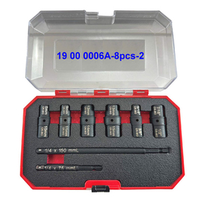 1/4"Dr. 8pcs/set Impact Double-Ended Thin Wall <b>Socket</b> (12 pt) - Product Image 2