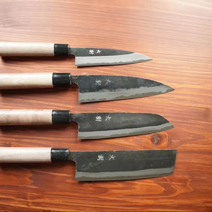 Couteau de cuisine Gyuto Tosa-uchihamono, lame en acier carbone, manche en bois, ambidextre, écologique, construction forgée en métal - Product Image 1
