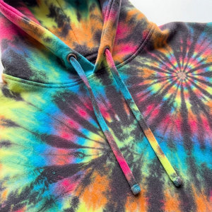 Sudadera con Capucha de Algodón 100% Personalizada, Teñida en Espiral, de Alto Gramaje, Estilo Urbano, Venta al por Mayor - Product Image 4