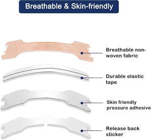 नाक को खर्राटे के लिए मजबूत चिपकने वाला नाक स्ट्रिप्स बच्चों की नाक पैच - Product Image 4
