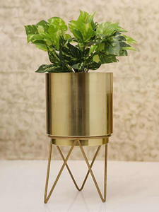 Support de fleurs en métal design pour plantes d'intérieur/extérieur, pot de présentation classique pour salon et chambre à coucher, vente en gros - Product Image 3