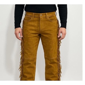 Pantalon en daim pour homme, pantalon décontracté en daim de luxe, coupe moderne, vêtements de mode, design personnalisé, directement de l'usine pour les marques de mode - Product Image 5