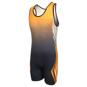 Vêtements de sport en polyester, sublimation, maillots de lutte athlétique pour enfants et jeunes, entraînement de musculation, personnalisés, haute qualité - Product Image 1