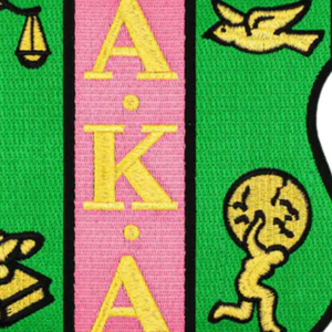 Green Pink and Gold Shield Iron On Embroidered Patch Premium Applique Badge for Jackets Backpacks <b>Hats</b> and Uniforms - Product Image 6