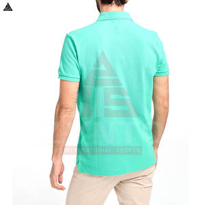 Polo à séchage rapide, confortable et respirant, 100% coton, tissu tricoté, polo en coton grande taille, prix de vente, qualité supérieure - Product Image 2