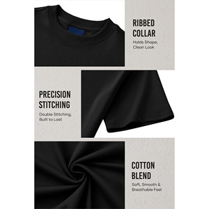 Camisetas de algodón de manga corta de corte holgado unisex con parche bordado personalizado y logo grande, camisetas de hombre de peso pesado y ajuste holgado. - Product Image 5