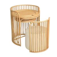 Vente en gros de coiffeuses et tables de toilette rondes en rotin, grandes quantités, directement de l'usine au Vietnam, OEM ODM