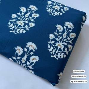 Tela de Algodón Estampada a Mano con Patrones Vibrantes, Ligera, Agradable al Tacto y Perfecta para Todas las Estaciones - Product Image 2