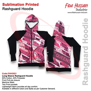 Sweat à capuche Rash Guard à manches longues pour hommes de haute qualité imprimé par sublimation respirant Fitness Sportswear Style décontracté - Product Image 6
