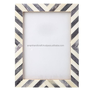 Fabriqué à la main belle résine d'os en bois incrustation cadre Photo inde personnalisé impression de découpe de haute qualité décoration de la maison - Product Image 1