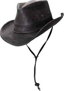 Distressed <b>Steampunk</b> Leather <b>Hat</b> Vintage Renaissance Faire Headwear Retro Cosplay Costume Cowboy <b>Hat</b> Custom Manufacturer - Product Image 6