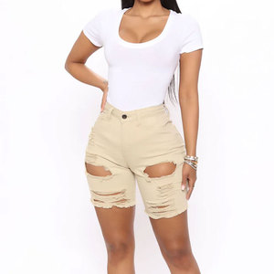 Shorts de Mezclilla para Mujer, Clásicos, Vintage, de Cintura Alta, Azules, de Pierna Ancha, Casuales, de Verano, para Mujer - Product Image 4