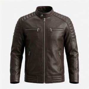 Veste de moto en cuir véritable pour homme de qualité supérieure, nouvelle arrivée, vestes de moto d'hiver, protections amovibles, personnalisables - Product Image 1