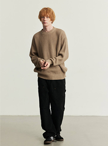 Pull en coton et viscose flexible pour homme, modèle pêcheur, personnalisé, collection Hiver 2026 - Product Image 3