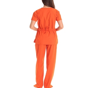Ensemble de Blouse et Pantalon Médical Unisexe OEM en Tissu Toile de Haute Qualité pour Infirmières et Médecins, Uniformes d'Hôpital avec Détection d'Aiguilles, Vente en Gros - Product Image 2